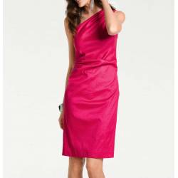 Ashley Brooke sukienka z jednym ramiączkiem pink