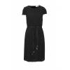 Klasyczna plisowana sukienka damska z paskiem HEINE, czarny, fason
