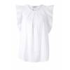 Wyjątkowa bluzka damska z falbanami HEINE, biały, fason