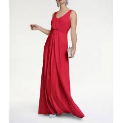 Elegancka sukienka z dżerseju maxi długość HEINE, czerwony, stylizacja