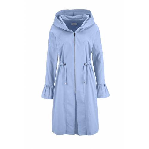 Wiosenny damski płaszcz z kapturem HEINE, jasnoniebieski