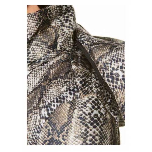 Melrose kurtka damska wzór węża brązowa detal