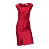 S.Madan elegancka sukienka z jedwabiu czerwona fason